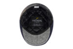 100percent Donegal Tweed Dubliner Patch Flat Cap - Blue-Grey - 3
