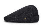 100percent Irish Kerry Tweed Dubliner Flat Cap - Charcoal CH23-01 - 2